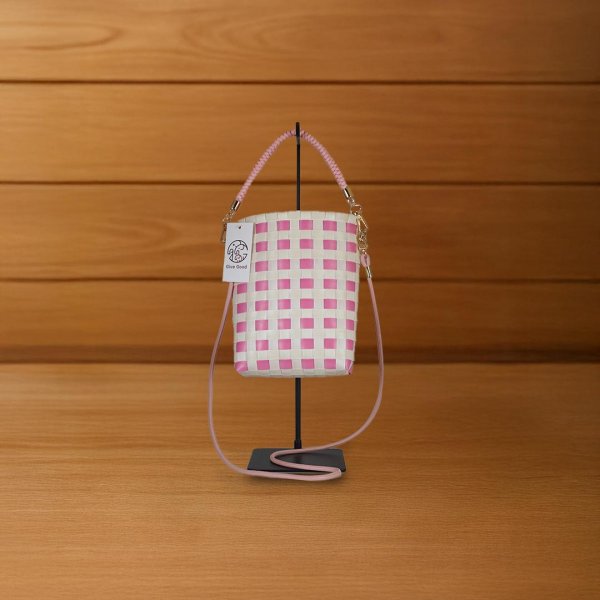 Cotton Candy Weave Shoulder Bag